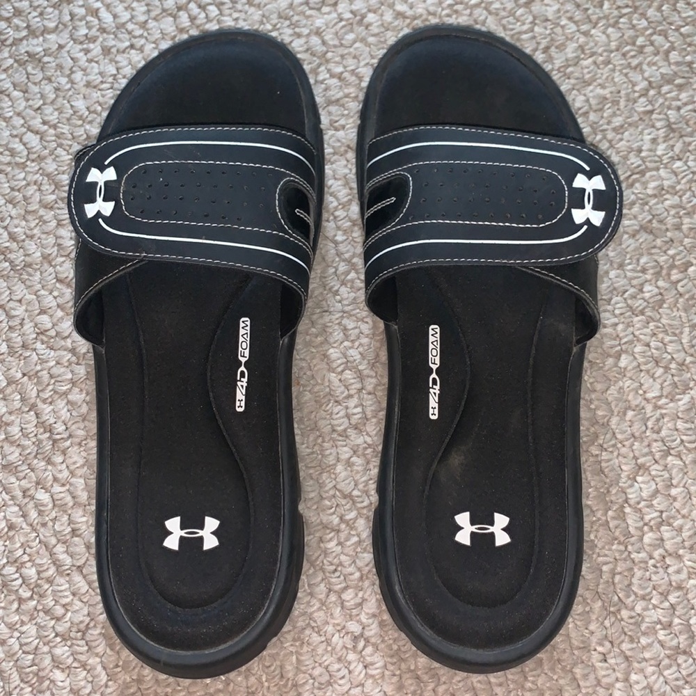 Black Under Armour Slides